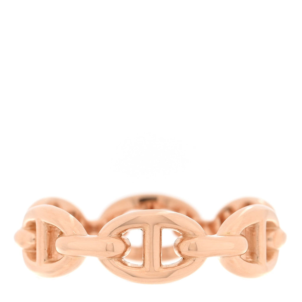 18K Rose Gold PM Chaine d'Ancre Enchainee Ring 54 7