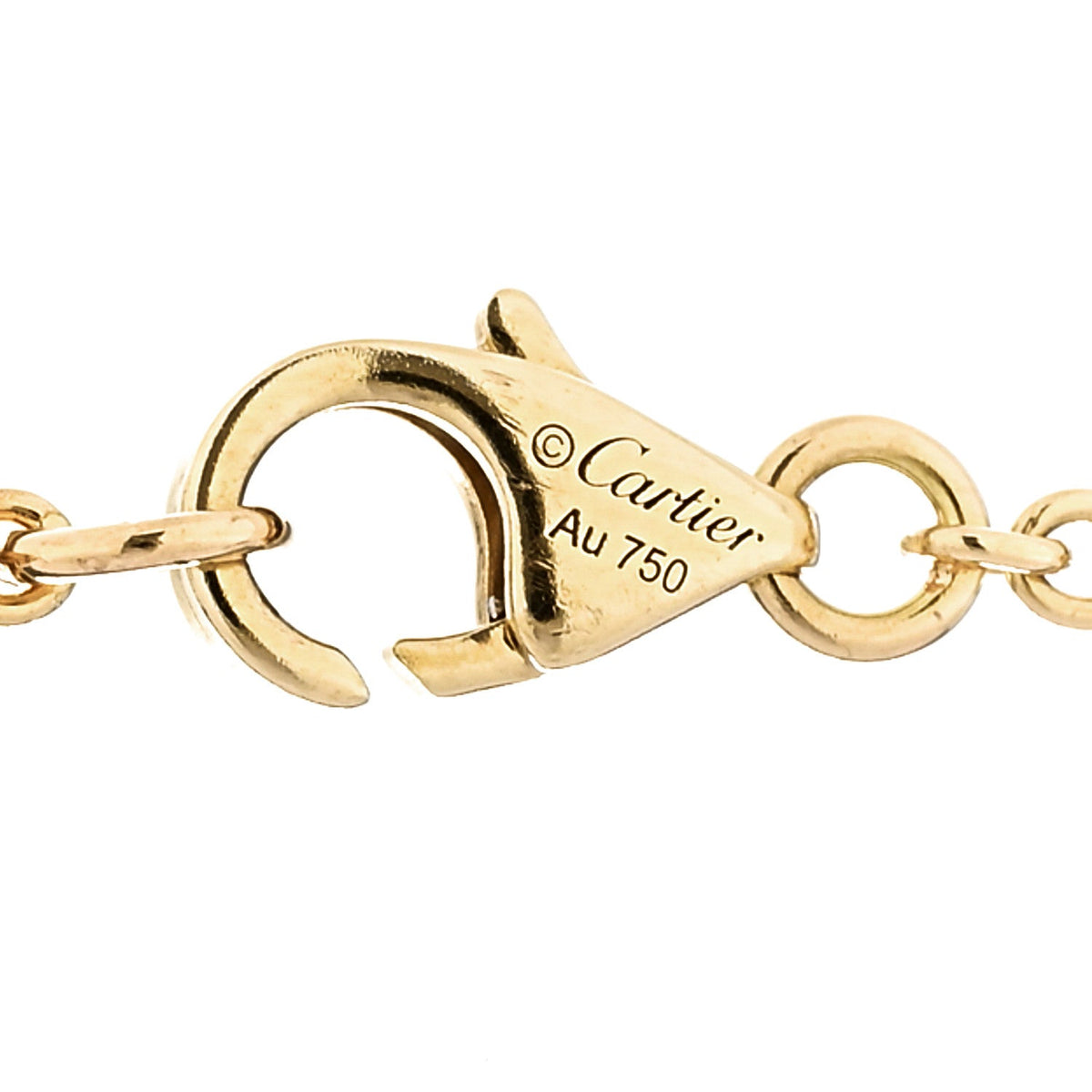 18K Yellow Gold Interlocking LOVE Necklace