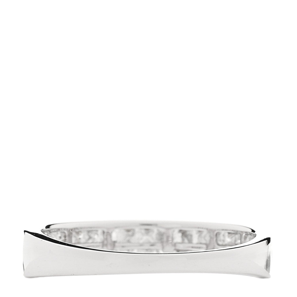 18K White Gold Diamond .80ctw Princess Cut Half Eternity Band Ring  52 6