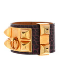 Shiny Alligator Collier De Chien CDC Bracelet S Amethyst