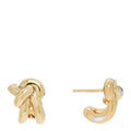 Sterling Silver Knot Earrings Gold