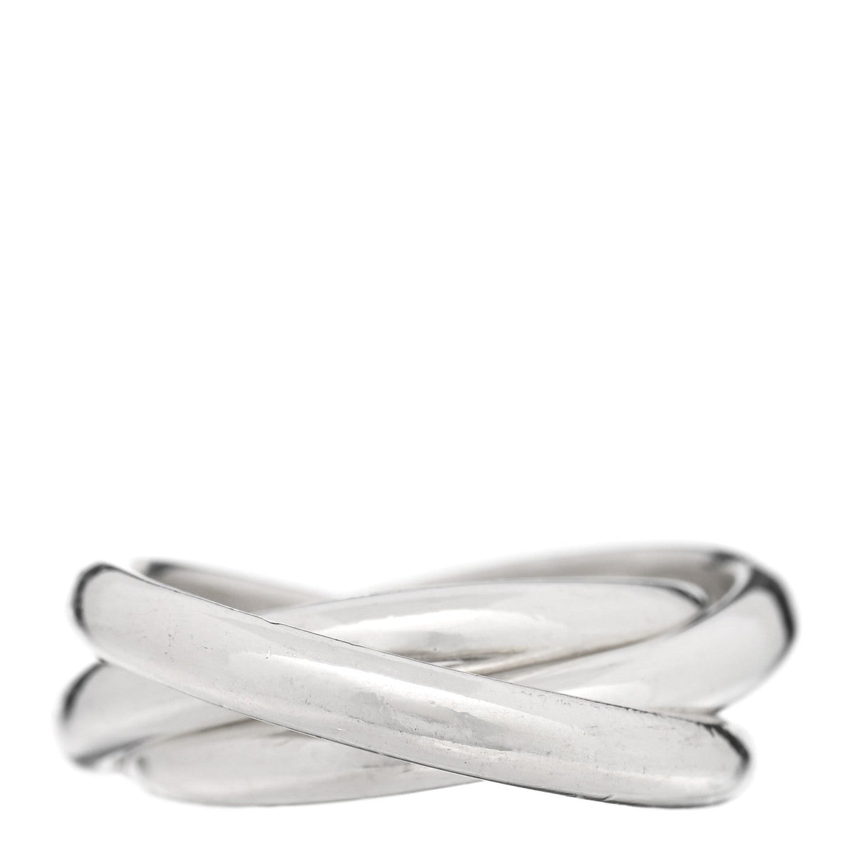 Sterling Silver Interlocking Ring 49 5
