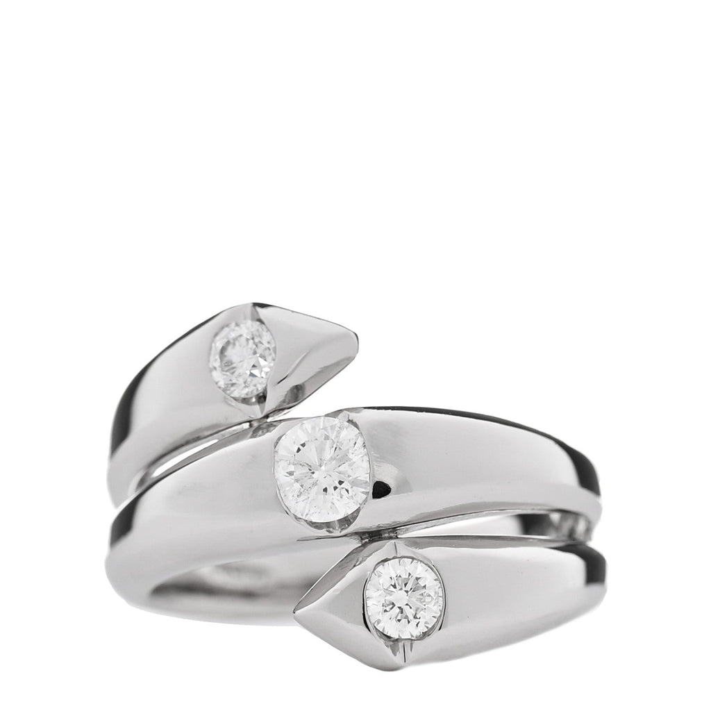 Platinum Diamond .54ctw Wrap Ring 53 6.5