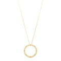 18K Yellow Gold Pois Mois Small Circle Pendant Necklace