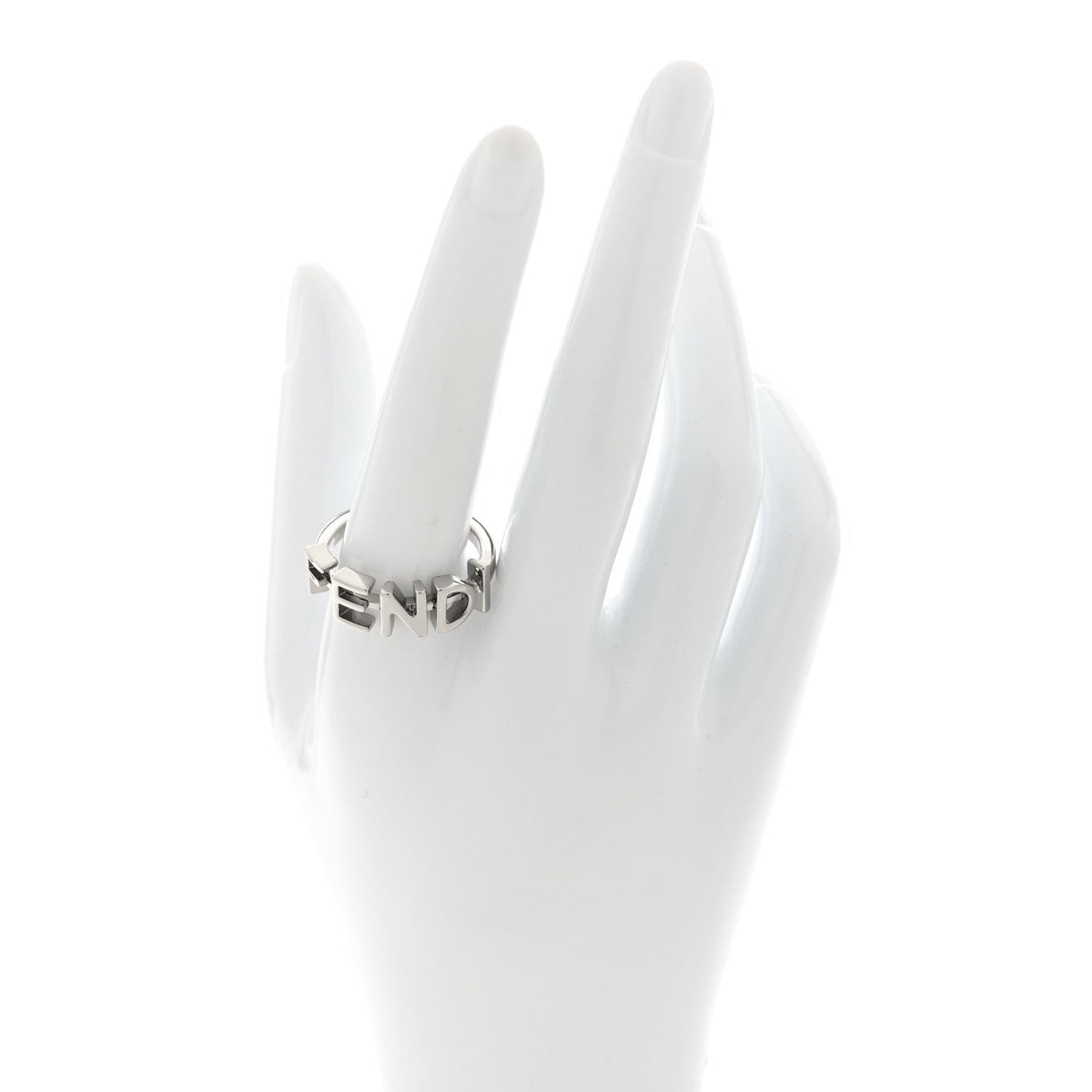 Metal Fendi Ring M 62 10 Silver