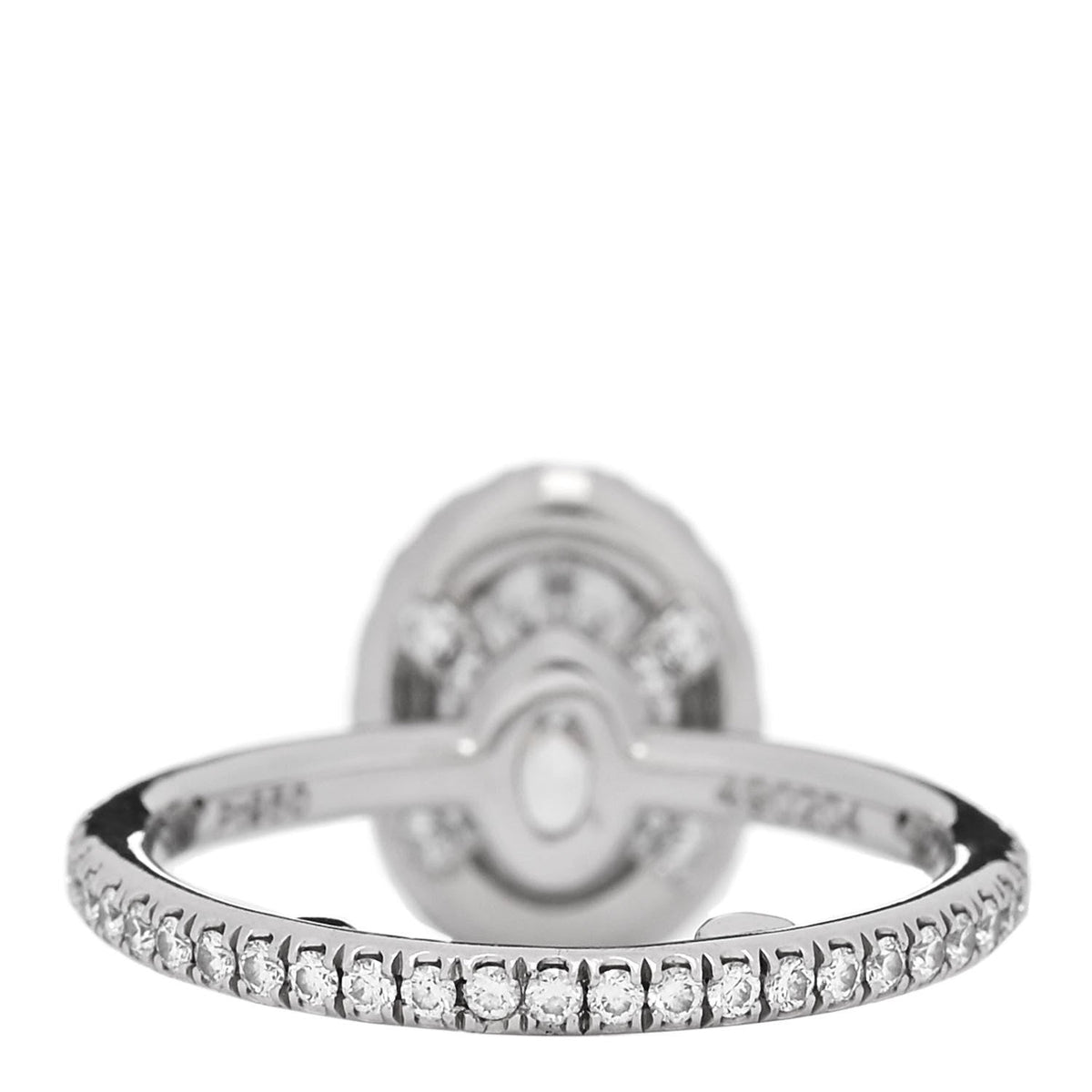 Platinum Diamond 1.01ct The One Oval Shaped Micropave Engagement Ring 49 4.75