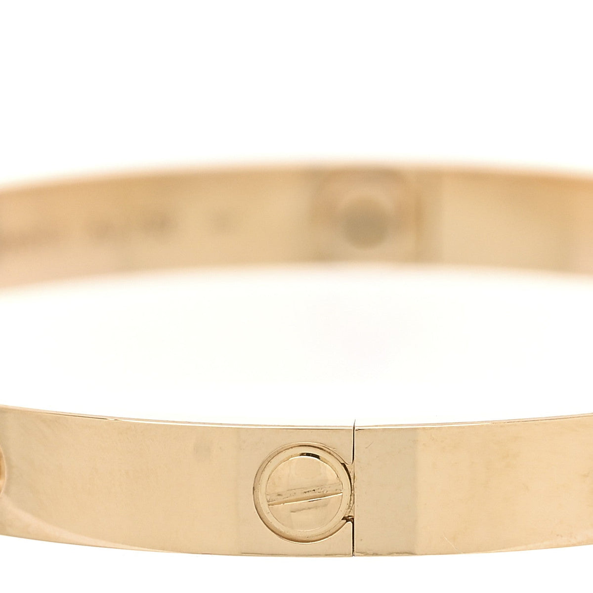 18K Yellow Gold 4 Diamond LOVE Bracelet 19