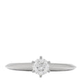 Platinum Diamond .21ct Solitaire Engagement Ring 42 2.5