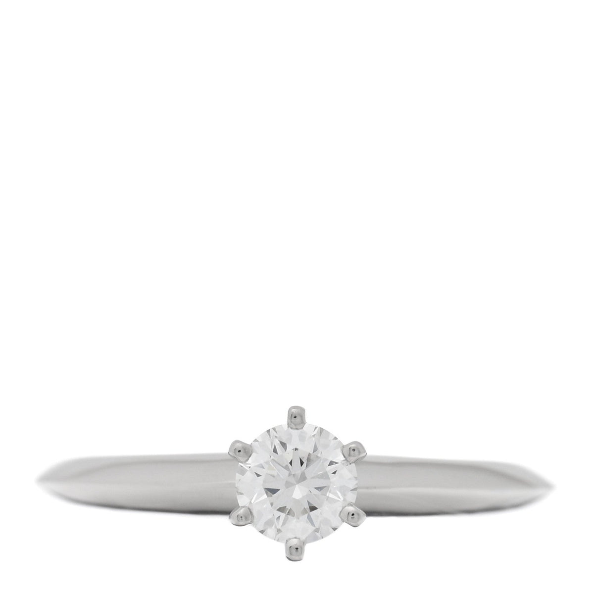 Platinum Diamond .21ct Solitaire Engagement Ring 42 2.5