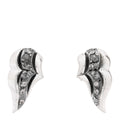 Sterling Silver Diamond Lahar Wing Stud Earrings