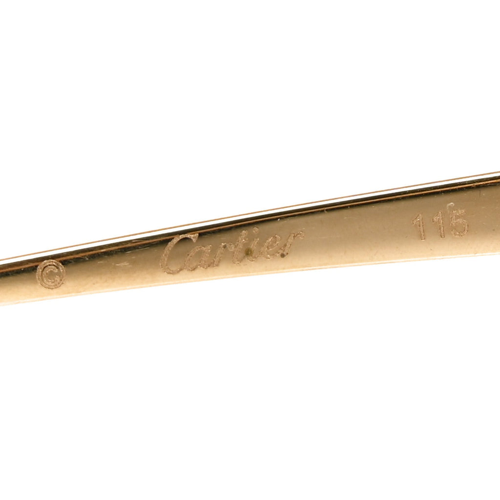 Metal Rimless Panthere De Cartier Sunglasses CT0266S Gold