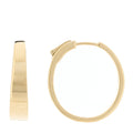 18K Yellow Gold Classic Medium Meryl Hoop Earrings