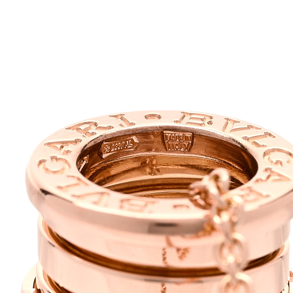 18K Rose Gold B.Zero1 Pendant Necklace