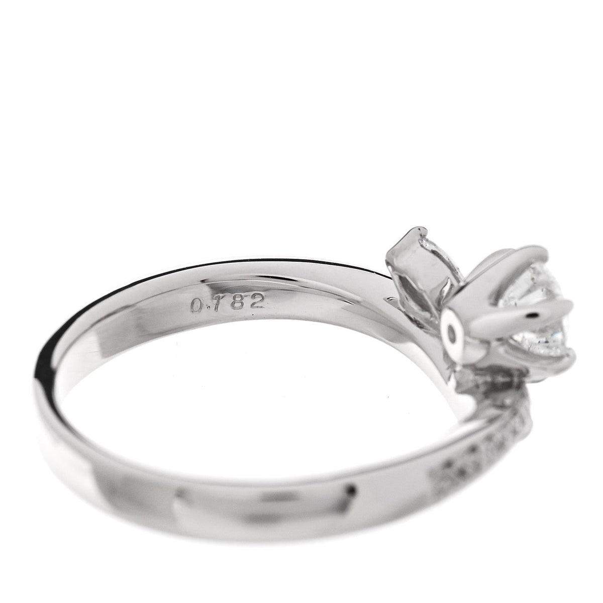 Platinum Diamond .50ctw Round Marquise Cut Pave Ring  53 6.5