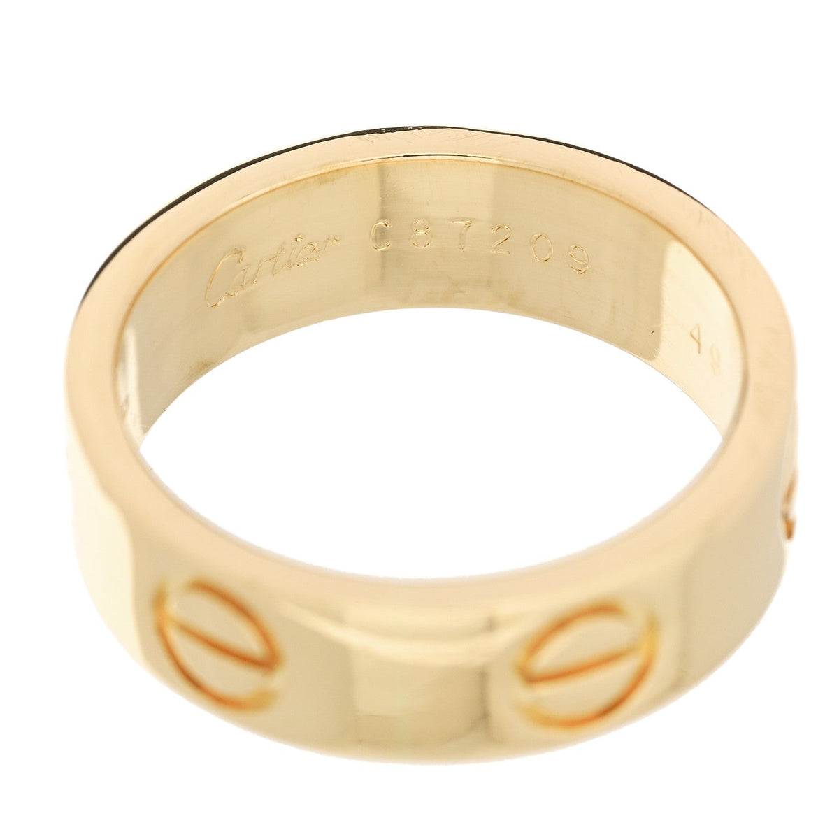 18K Yellow Gold 5.5mm LOVE Ring 49 4.75