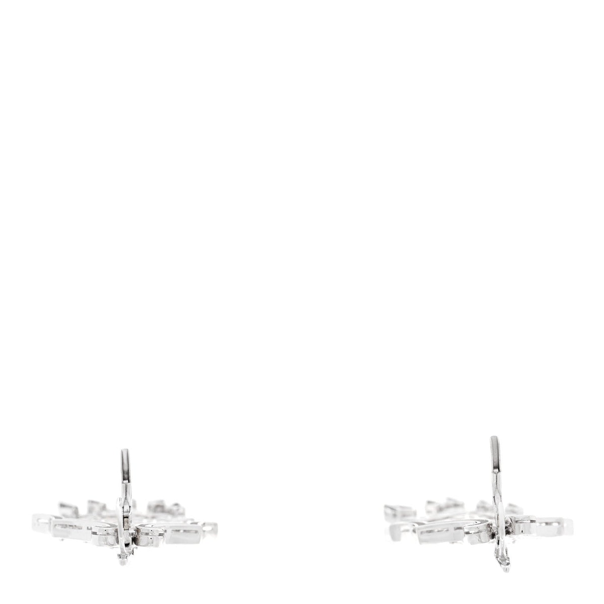18K White Gold Diamond 4.25ctw Chandelier Earrings