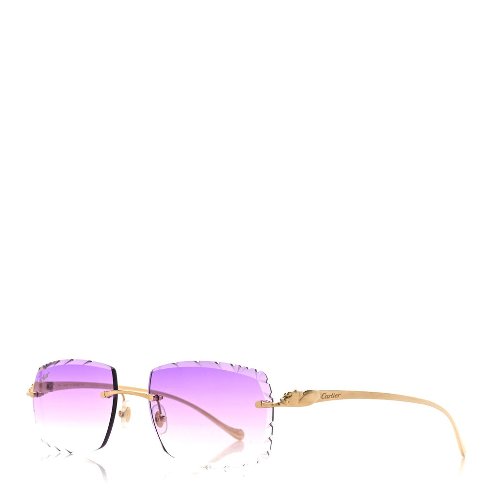 Metal Rimless Sunglasses CT0030O-002 Purple