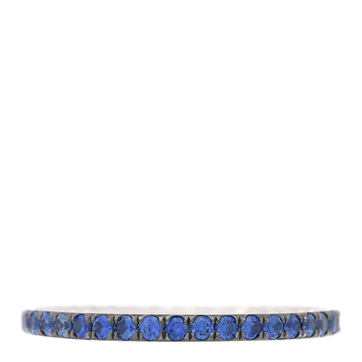 Platinum Blue Sapphire 1.85mm Eden Eternity Band Ring 52 6