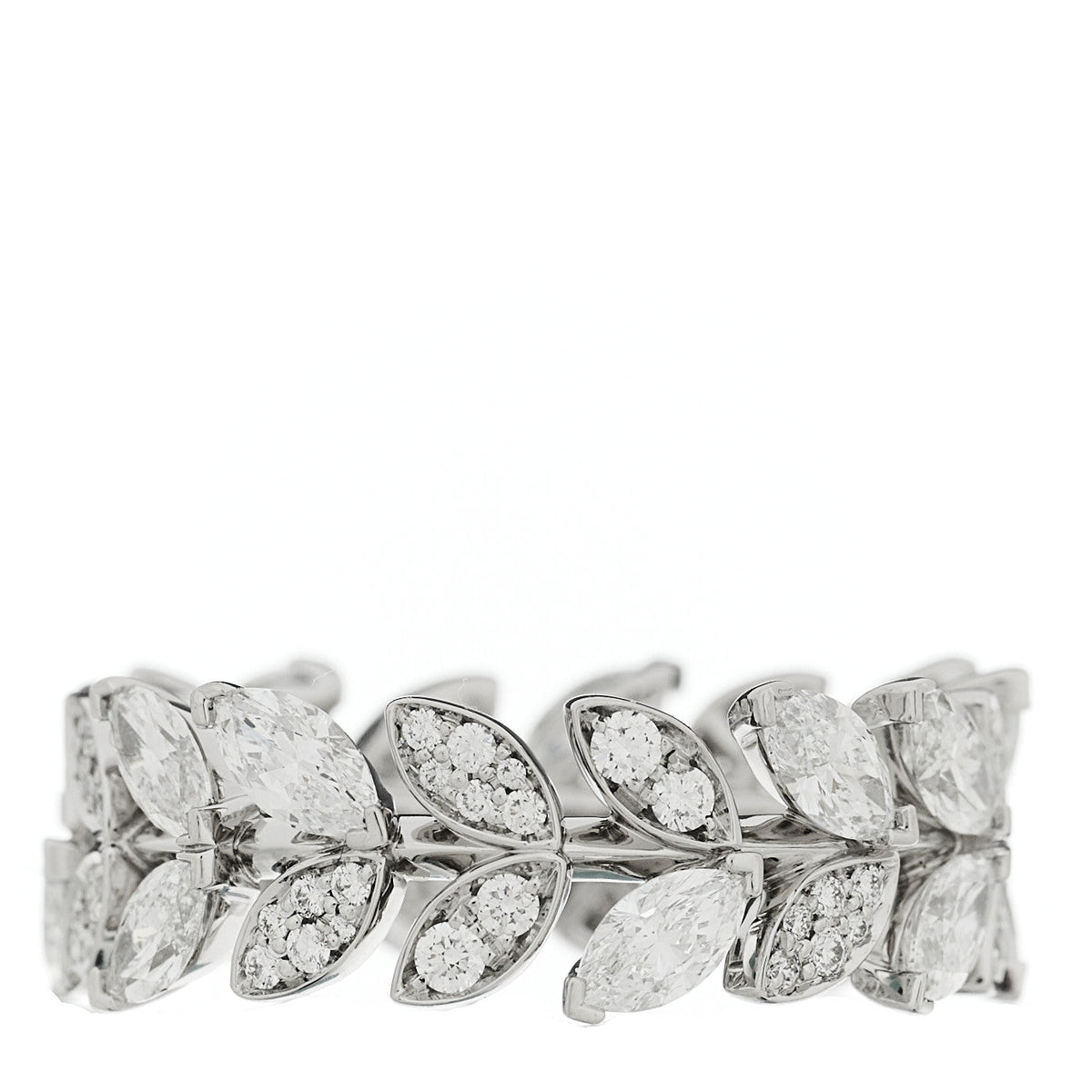 Platinum Diamond Victoria Vine Ring 53 6.5