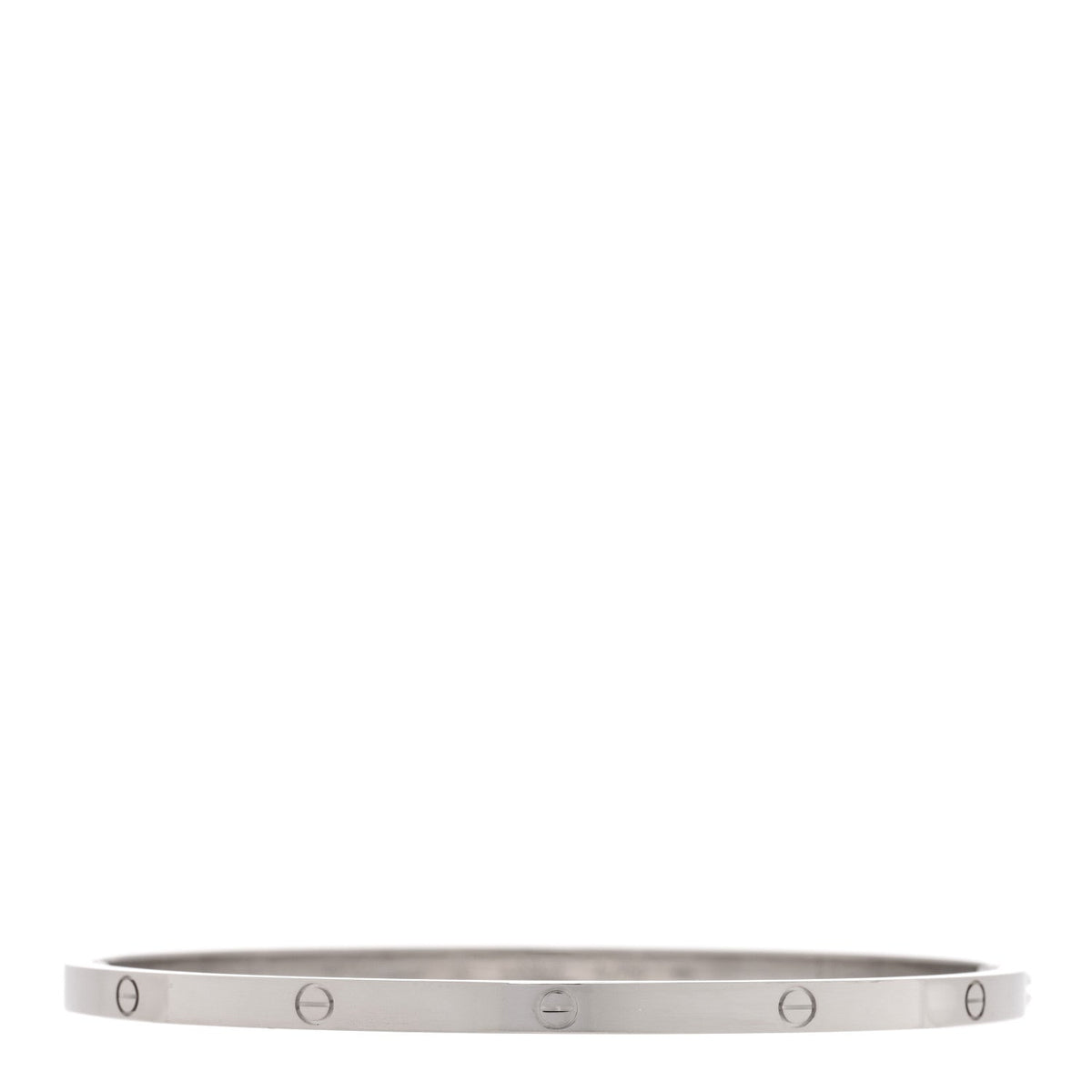 18K White Gold Small LOVE Bracelet 20