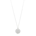 18K White Gold Diamond Orbital Pendant Necklace