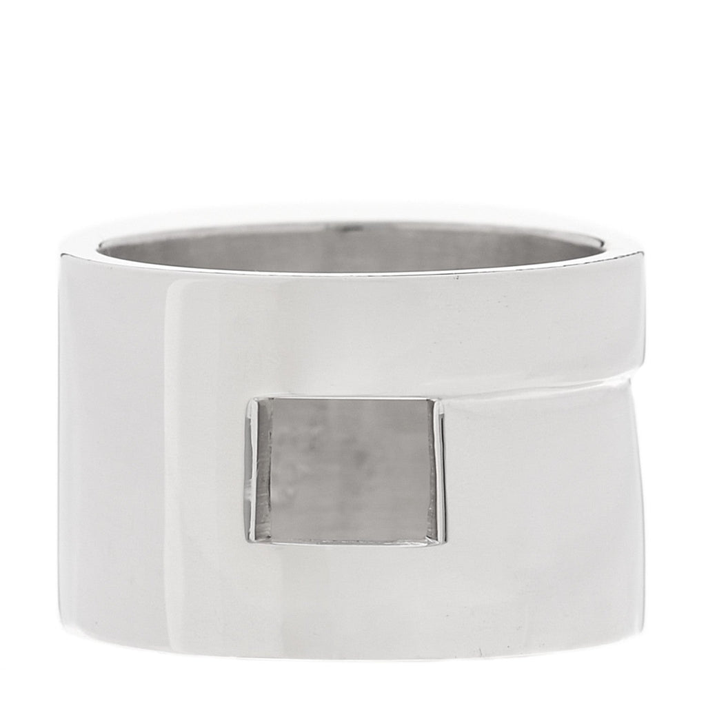 Sterling Silver Square Cutout Ring 54 7