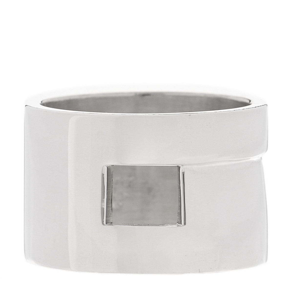 Sterling Silver Square Cutout Ring 54 7