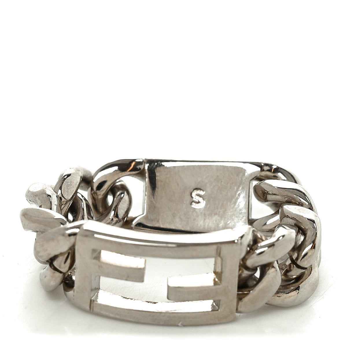 Metal FF Chain Ring S Silver