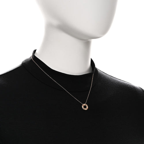 18K Rose Gold Diamond Atlas Pierced Pendant Necklace