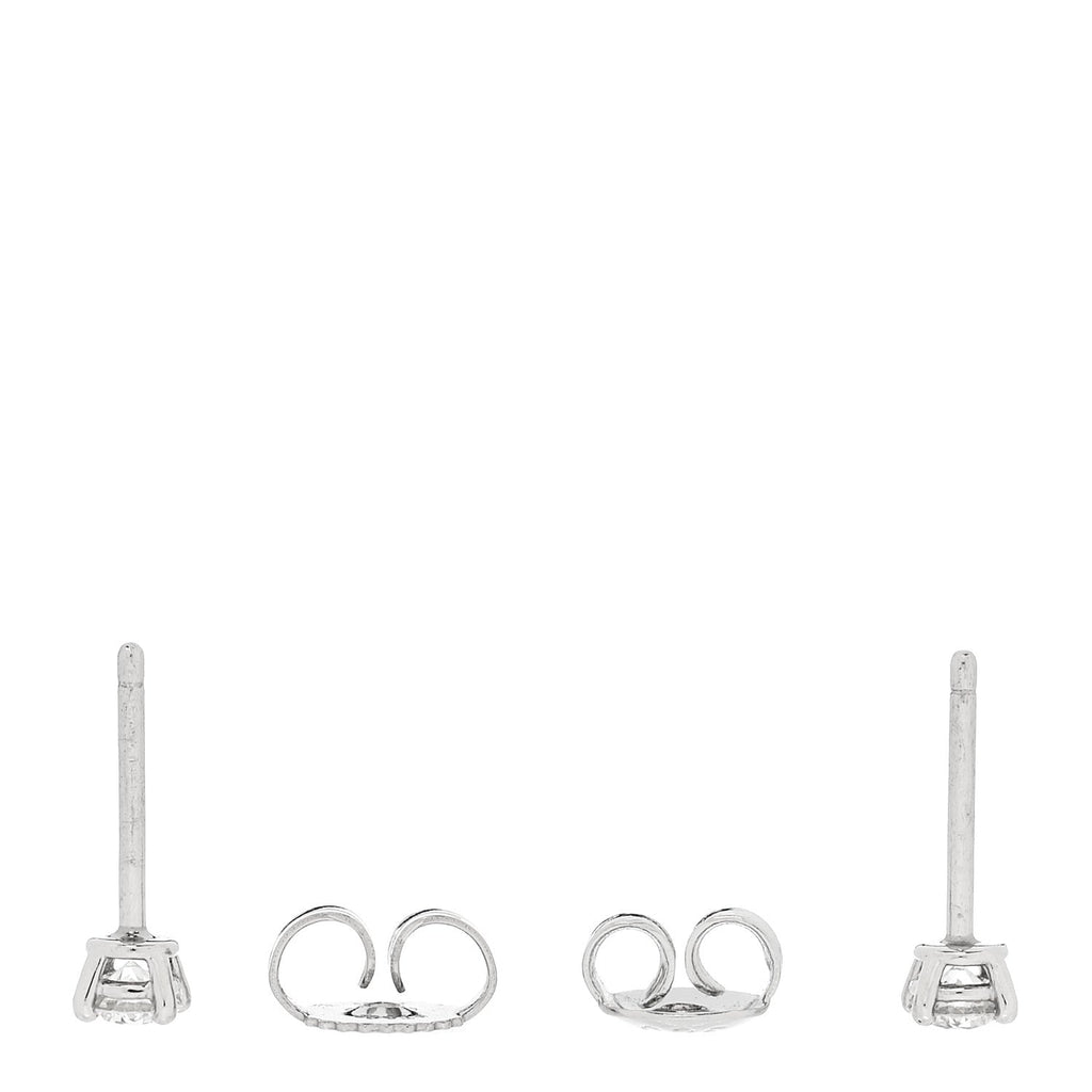 Platinum Diamond .27ctw Solitaire Earrings