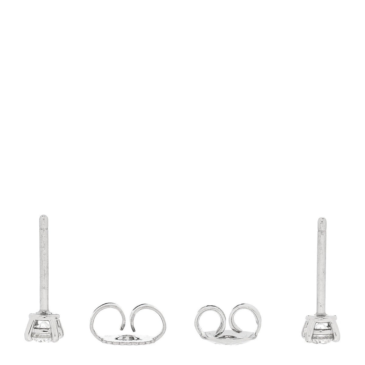 Platinum Diamond .27ctw Solitaire Earrings