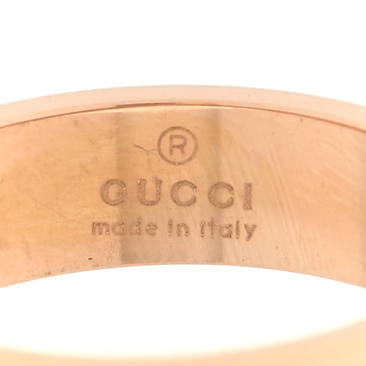 18K Rose Gold 4mm Icon Thin Band Ring 42 2.25