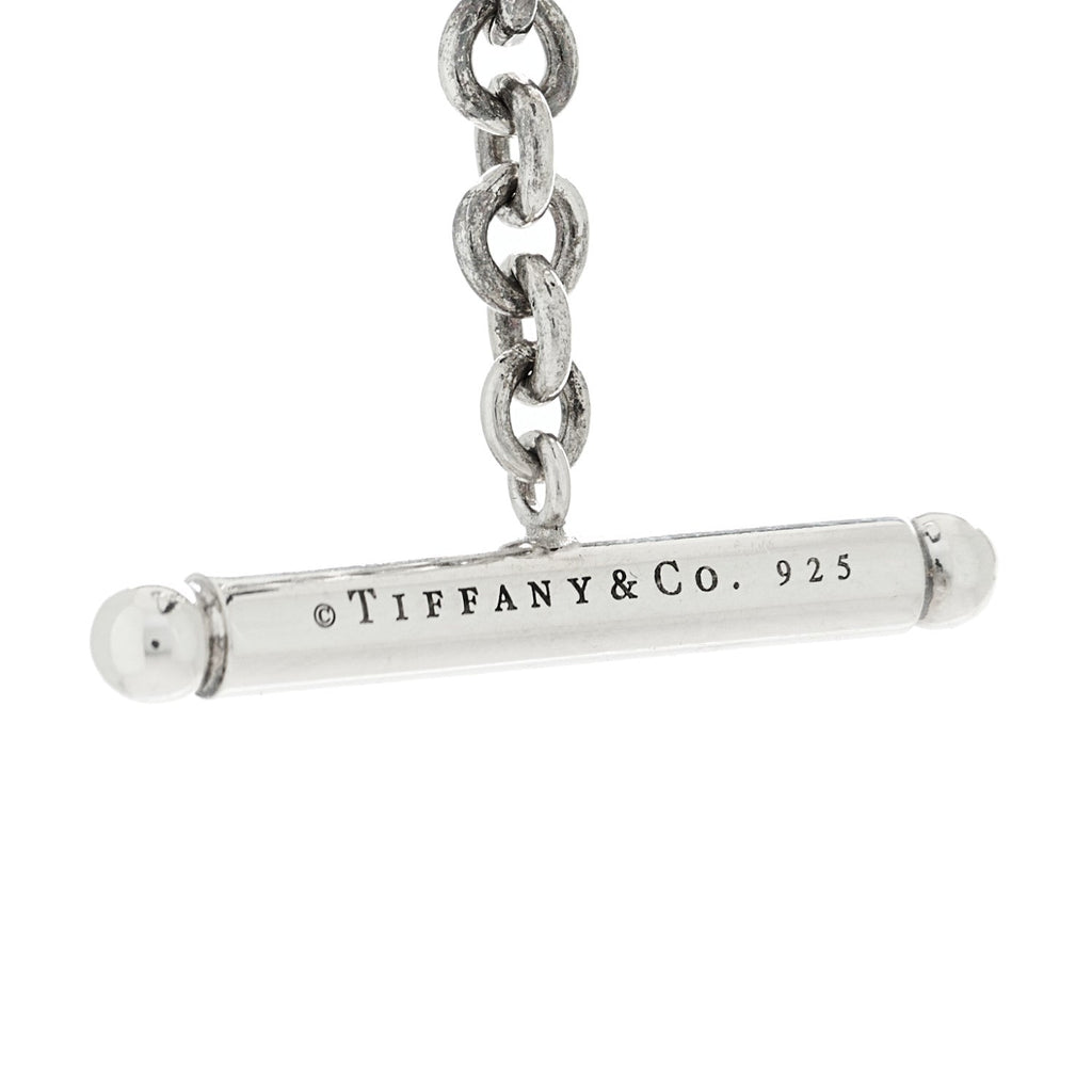 Sterling Silver Black Onyx Bead Toggle Necklace