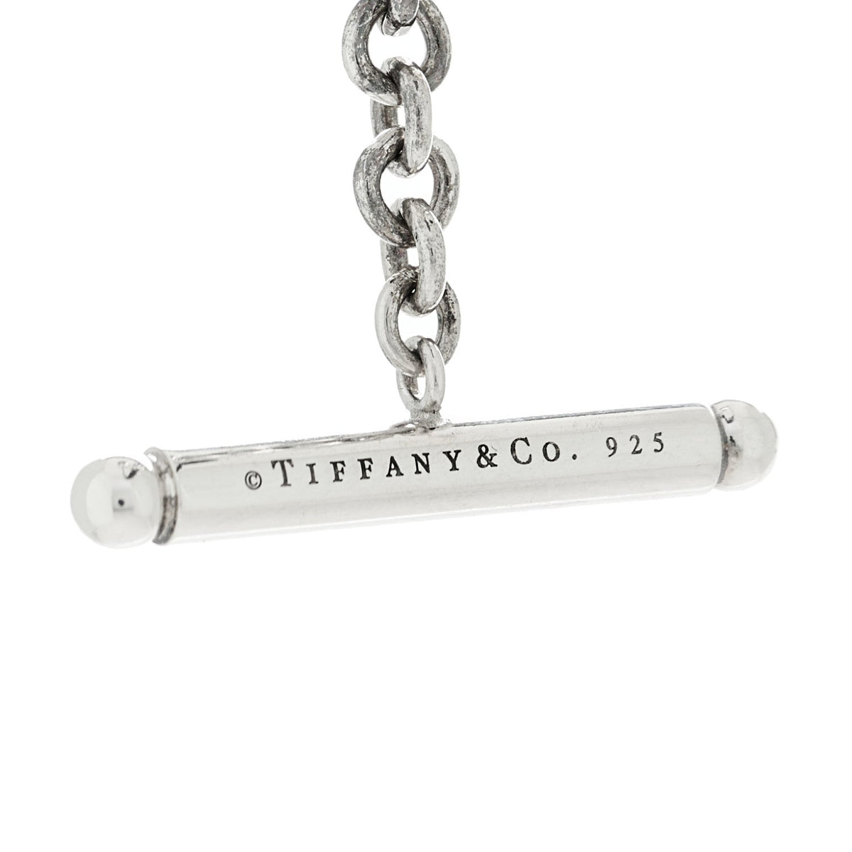Sterling Silver Black Onyx Bead Toggle Necklace