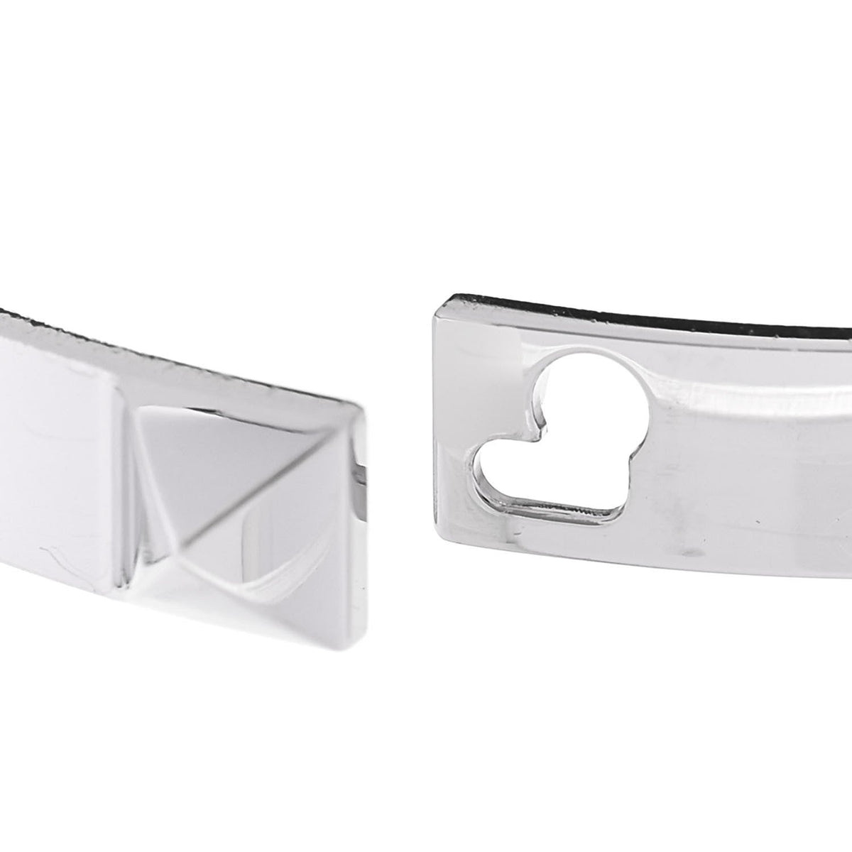 18K White Gold PM Collier De Chien Bracelet SH