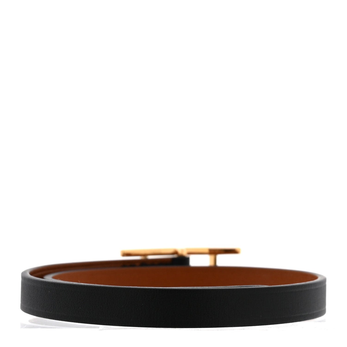 Chamonix Tadelakt Behapi Double Tour Reversible Bracelet T1 Black Fauve