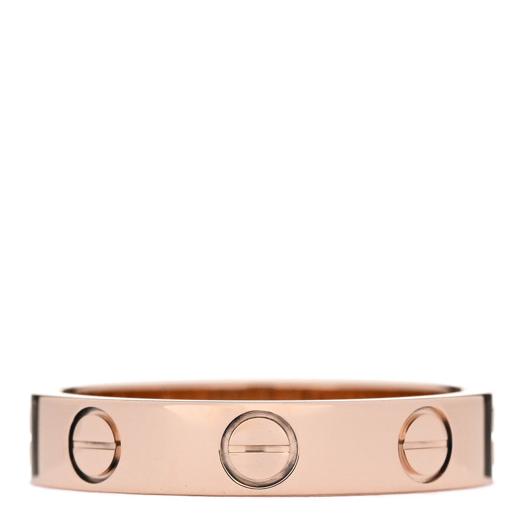 18K Pink Gold 3.5mm LOVE Wedding Band Ring 49 4.75