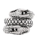 Sterling Silver Legends Naga Dragon Coil Ring 54 7