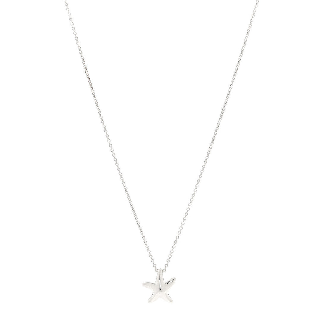 Sterling Silver 12mm Elsa Peretti Starfish Pendant Necklace
