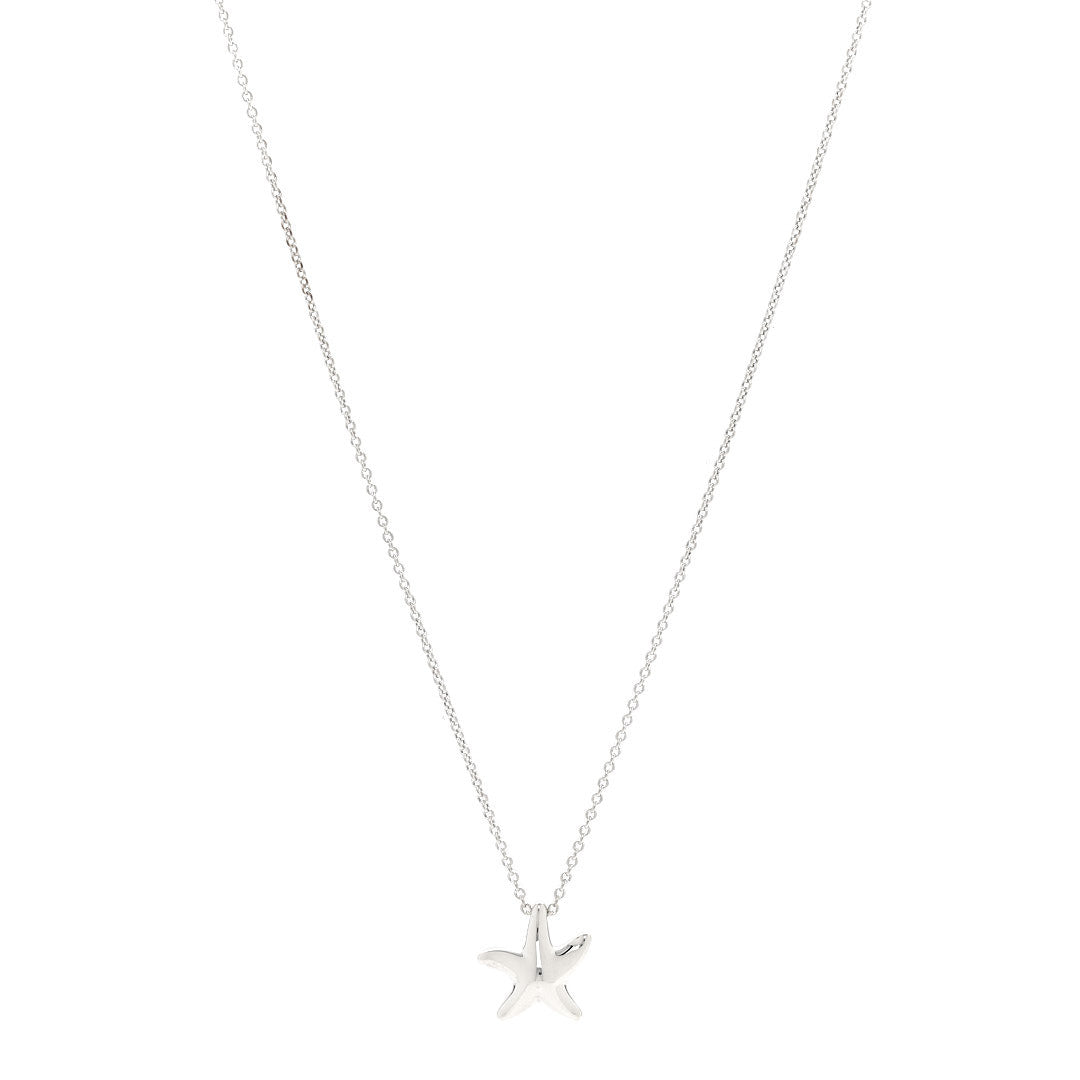 Sterling Silver 12mm Elsa Peretti Starfish Pendant Necklace