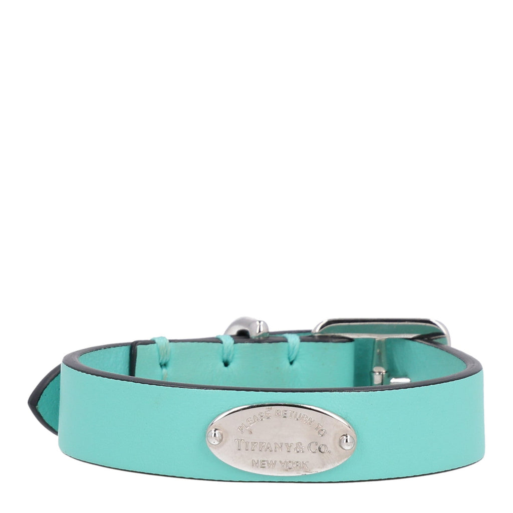Calfskin Return to Tiffany XS Pet Collar Blue