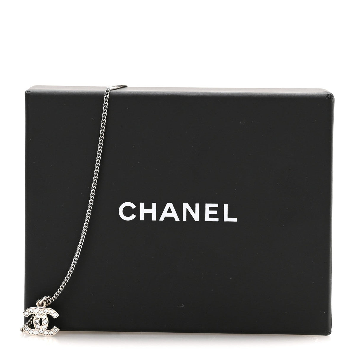 Crystal Timeless CC Necklace Silver