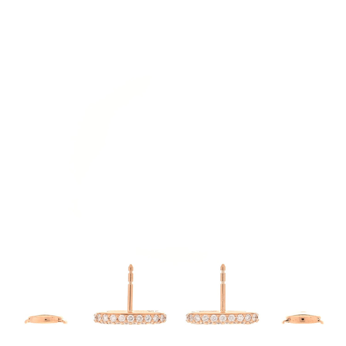 18K Rose Gold Diamond New Farandole Earrings