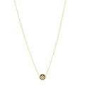 18K Yellow Gold Diamond Malachite Rose Des Vents Necklace