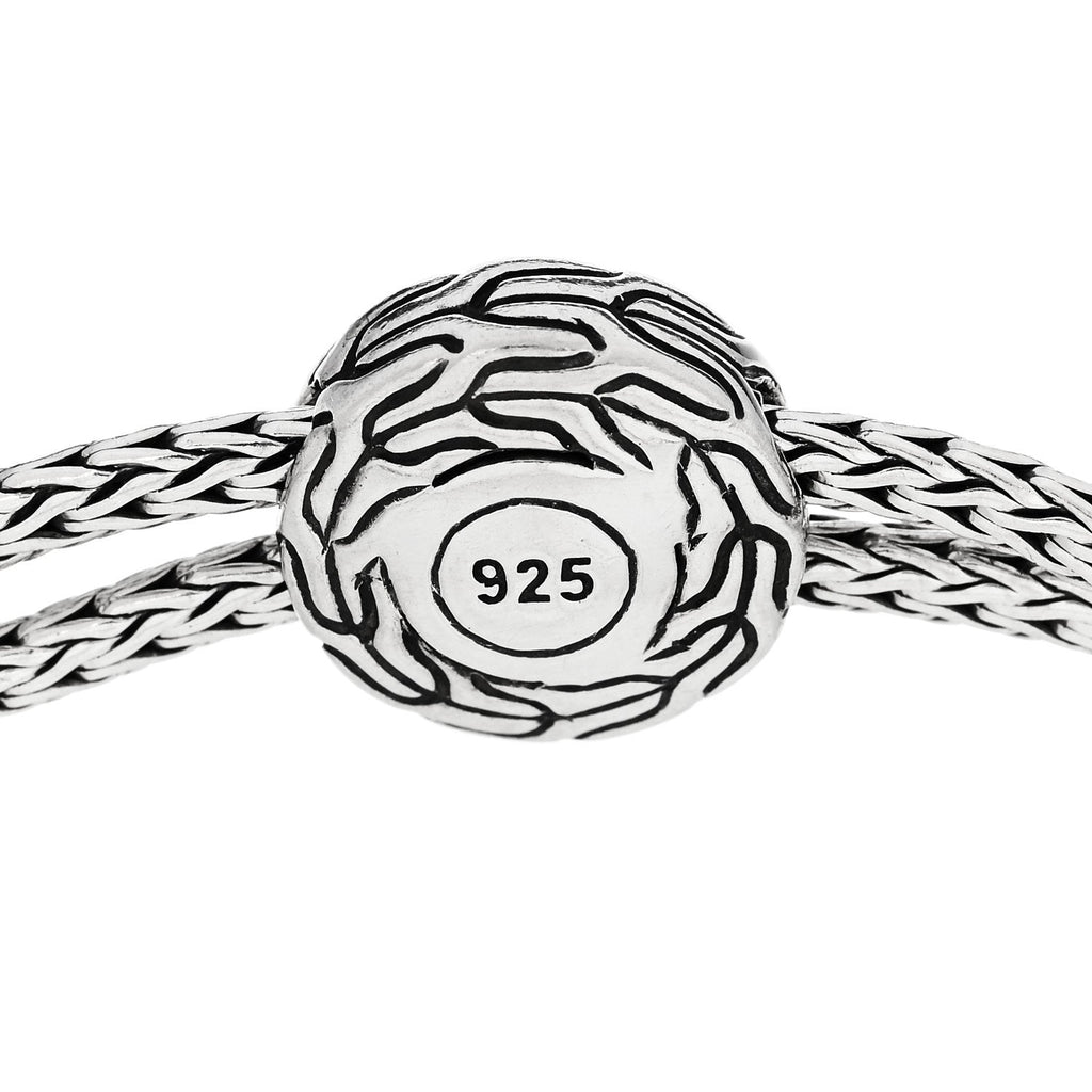 Sterling Silver Moonstone Classic Chain Pull Through Bracelet