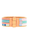 Enamel Printed Wide Sangles En Zigzag Plage Hinged Bracelet S Miami