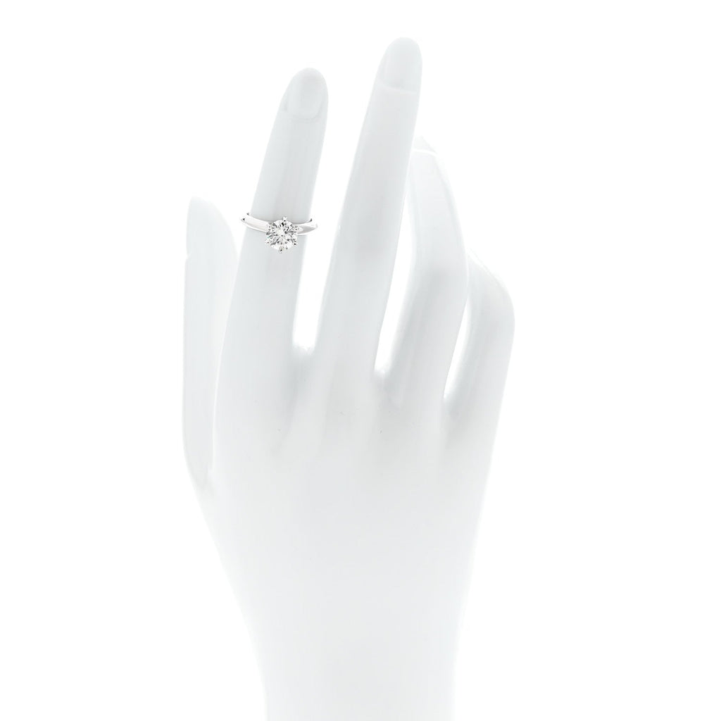 Platinum Diamond 1.32ct Solitaire Engagement Ring 47 4