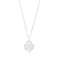 Sterling Silver Mom Heart Tag Pendant Necklace