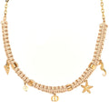 Metal Polyester Cabinet D'été Choker Gold Beige