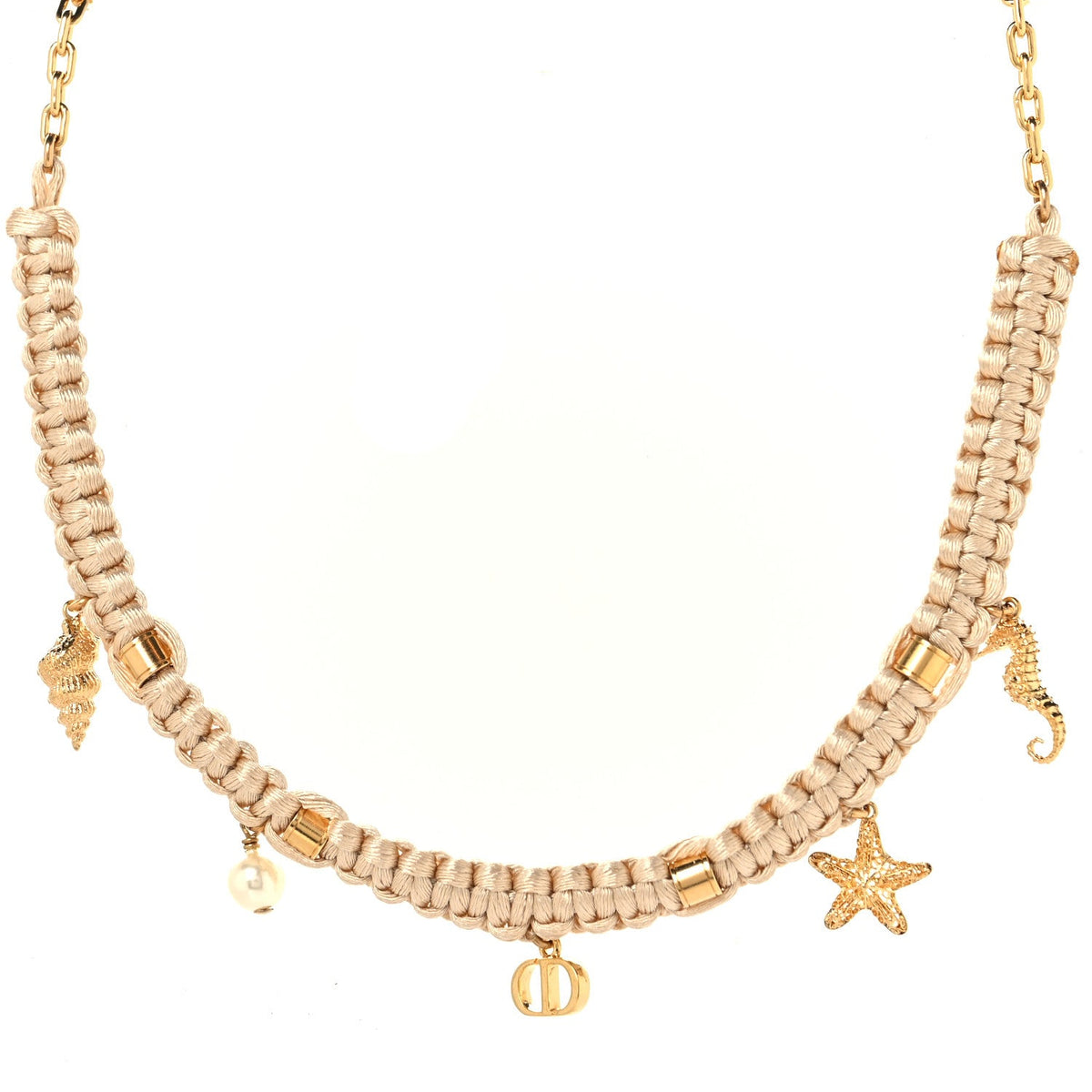 Metal Polyester Cabinet D'été Choker Gold Beige